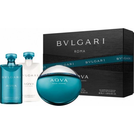 Bvlgari AQVA+Shampoo+After Shave Balm Gift Set 65ml